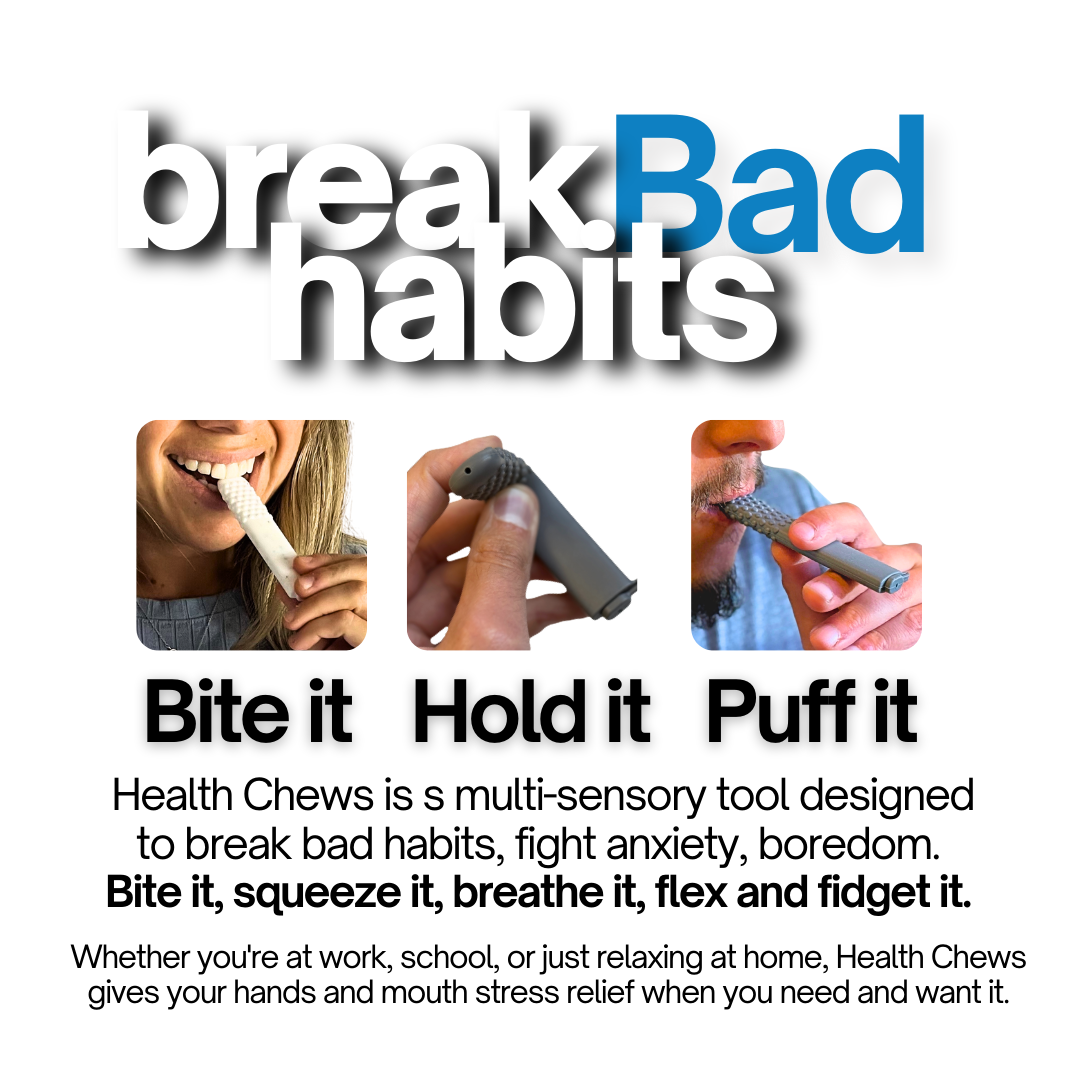 NEW Chewable Breather (3 Mix Pack) PuffBar with Refills, Craving Relief Puffer Help for Quitting Smoking, Vaping, and Bad Habits