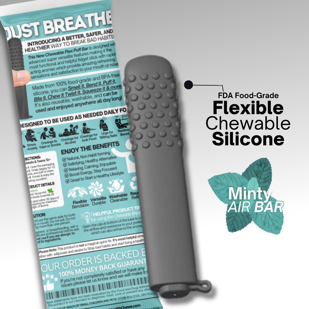 Limited Edition Minty Cane Aroma PuffBar Hand Fidget Relief to Help Quit Vaping and Quit Smoking Naturally with Essential Oil