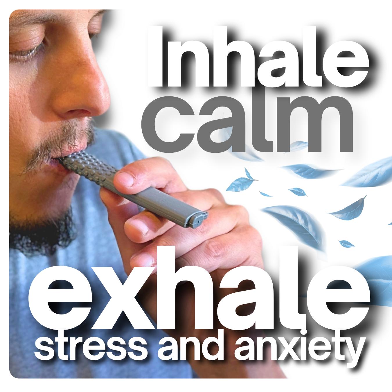 Limited Edition Minty Cane Aroma PuffBar Hand Fidget Relief to Help Quit Vaping and Quit Smoking Naturally with Essential Oil