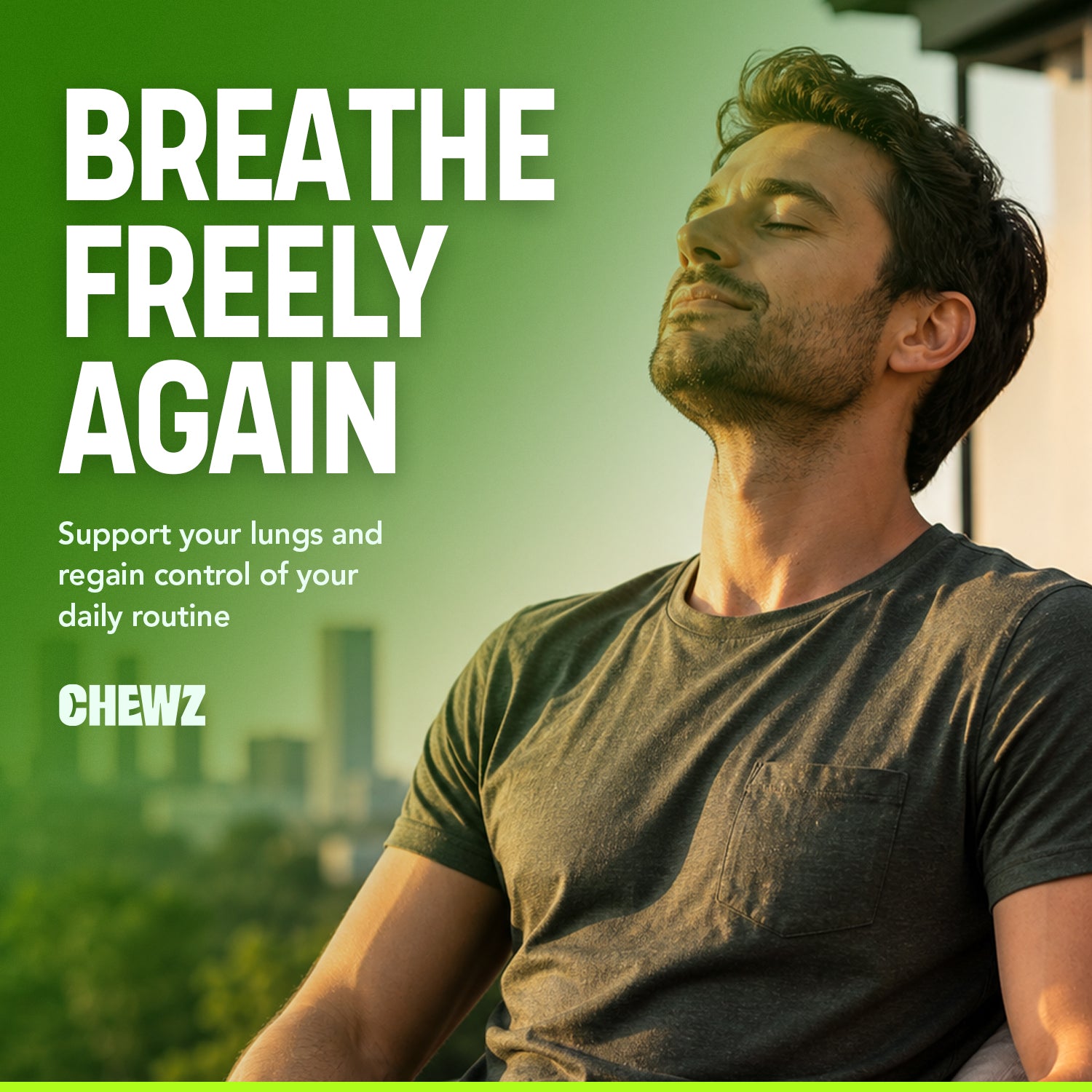Respiratory & Breathing Wellness Gummies — L-Theanine 110mg | CHEWZ