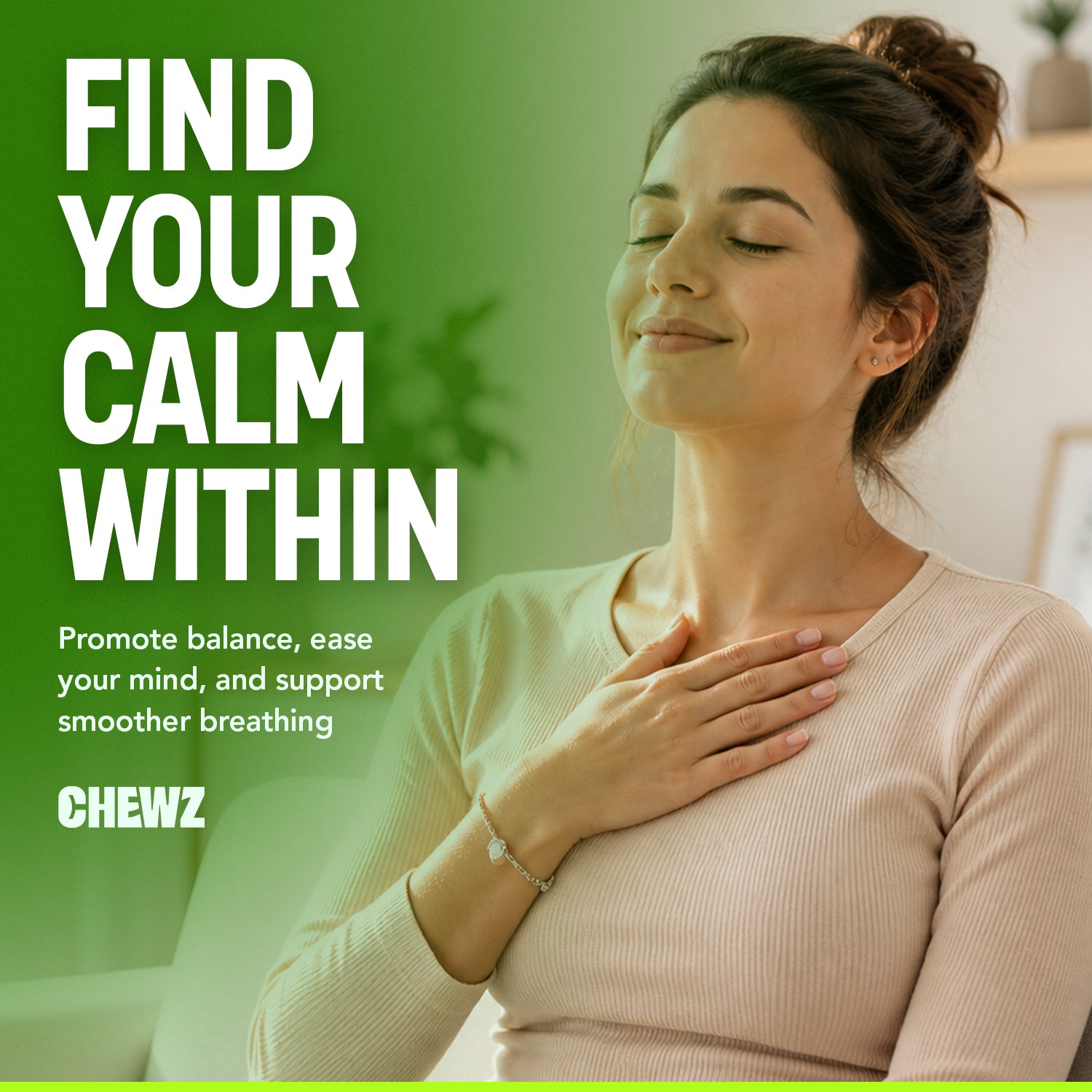 Respiratory & Breathing Wellness Gummies — L-Theanine 110mg | CHEWZ