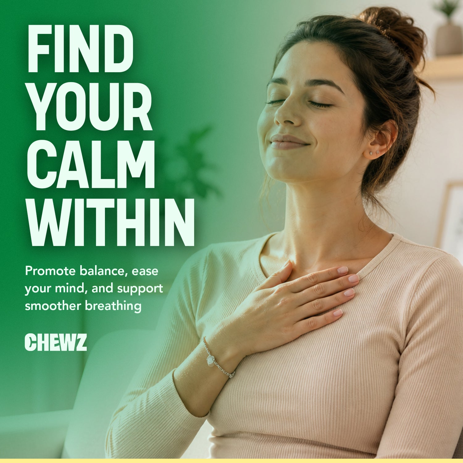Respiratory & Breathing Wellness Gummies — L-Theanine 110mg | CHEWZ