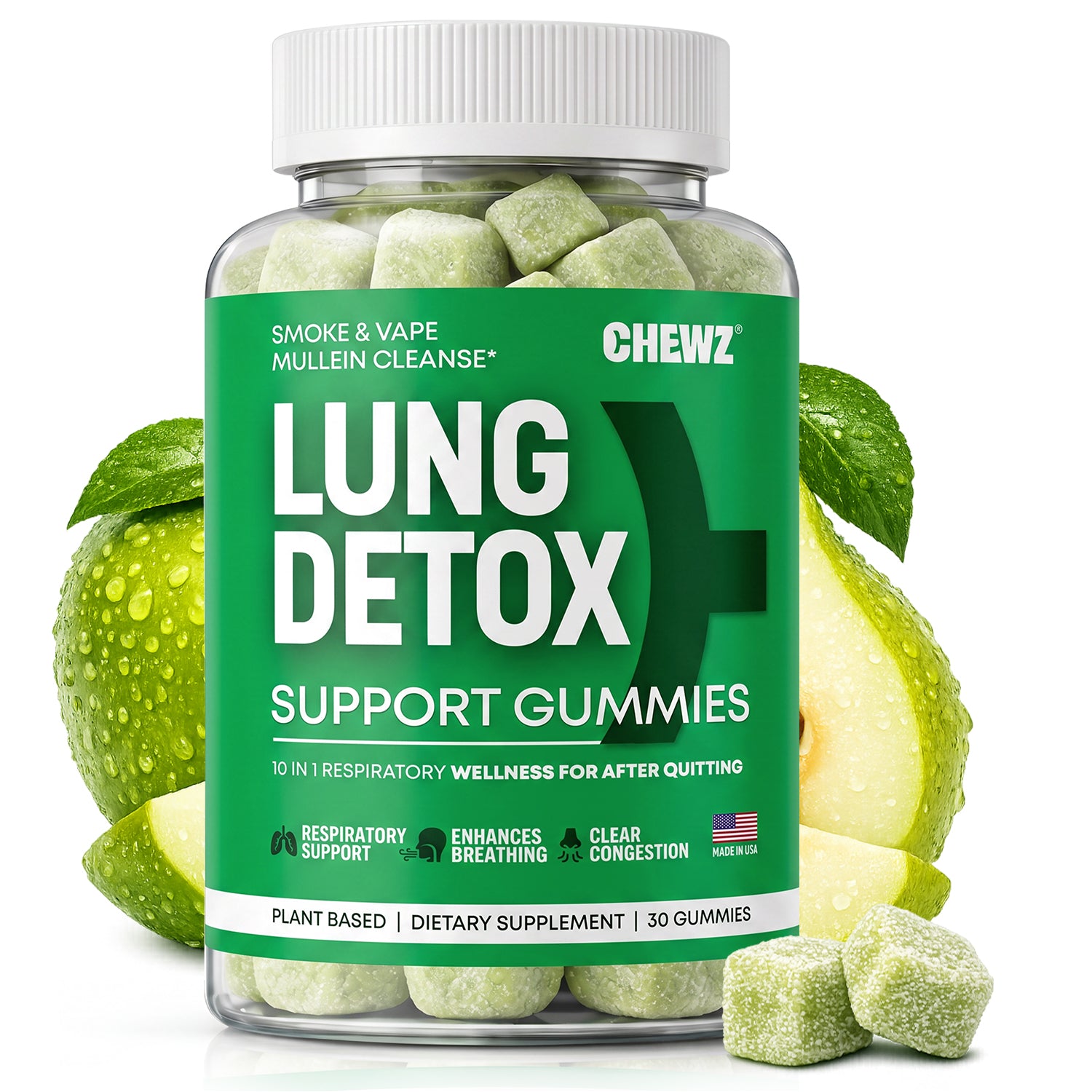 Respiratory & Breathing Wellness Gummies — L-Theanine 110mg | CHEWZ