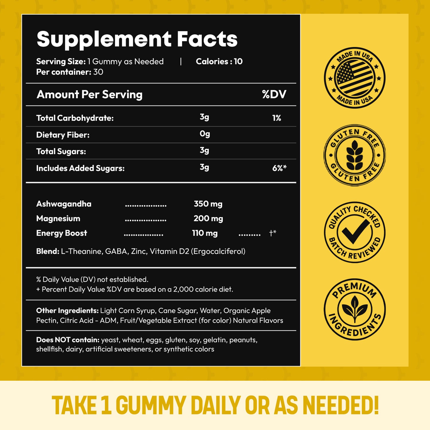 Daily Focus & Energy Gummies — American Ginseng, Vitamin B12 | CHEWZ
