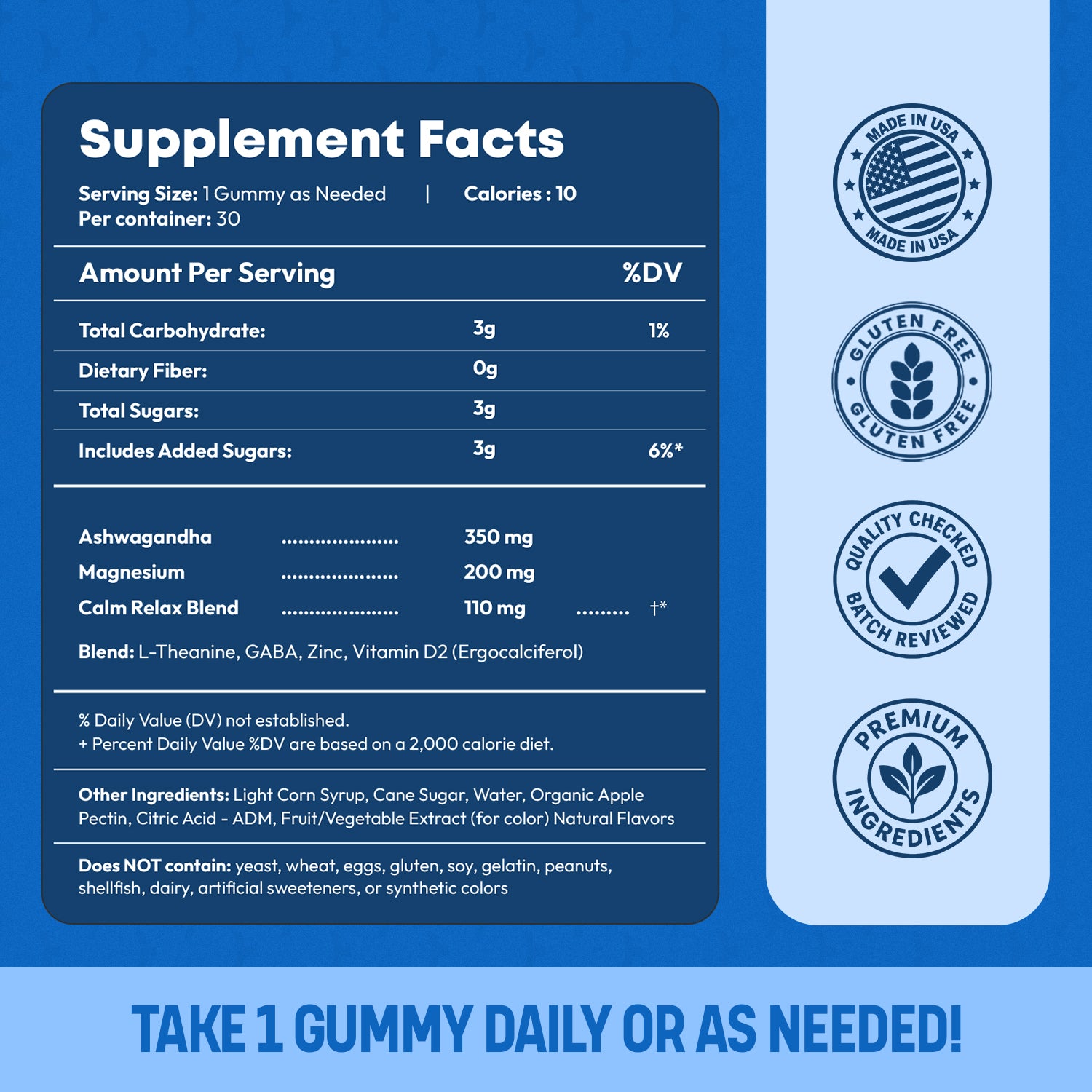 Calm & Stress Support Gummies — Ashwagandha, Magnesium | CHEWZ