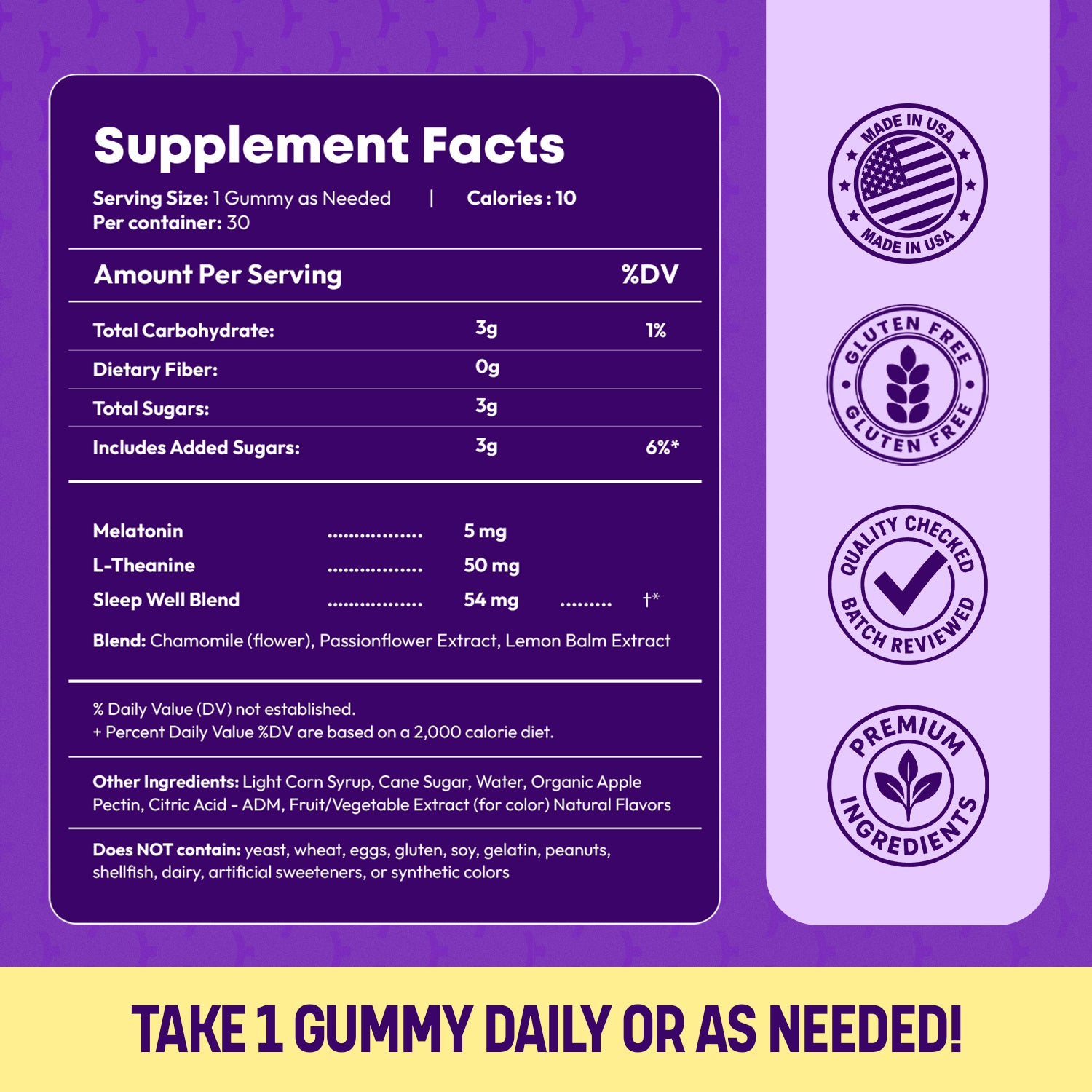 Sleep Support Gummies — Melatonin, L-Theanine | CHEWZ