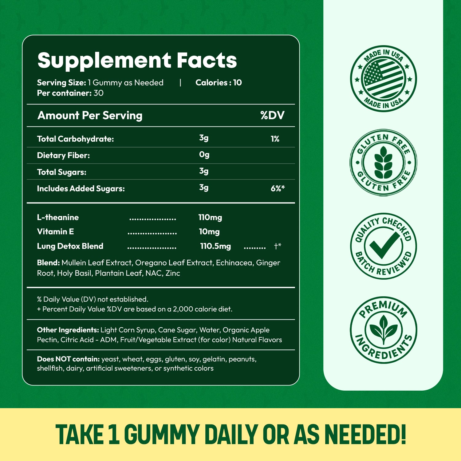 Respiratory & Breathing Wellness Gummies — L-Theanine 110mg | CHEWZ