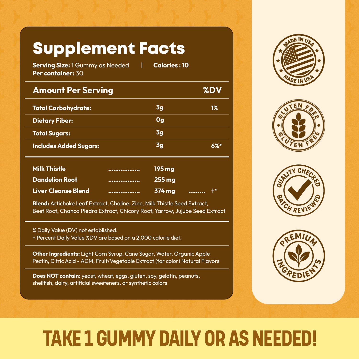 Liver Wellness & Daily Support Gummies — Milk Thistle, Dandelion Root | CHEWZ