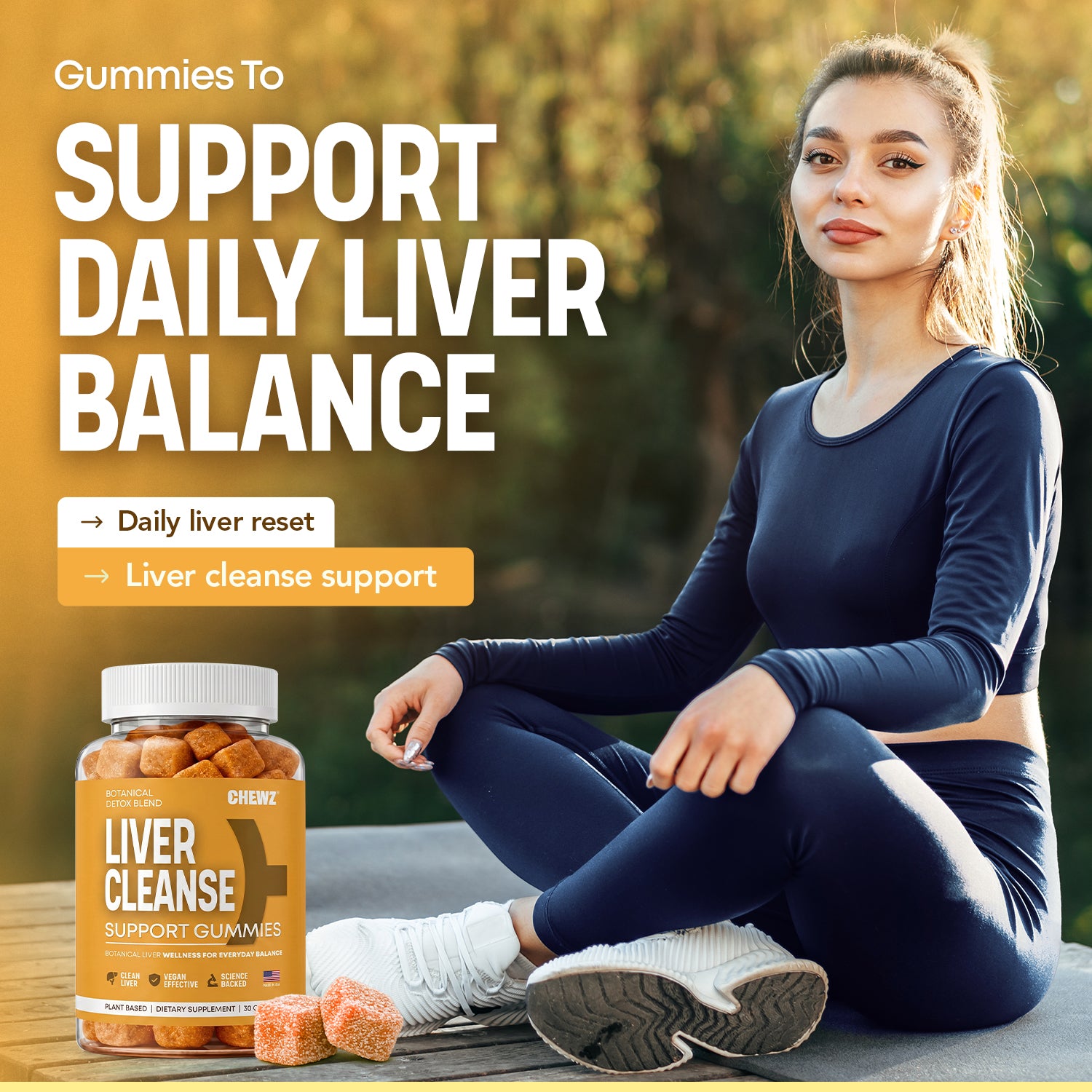 Liver Wellness & Daily Support Gummies — Milk Thistle, Dandelion Root | CHEWZ