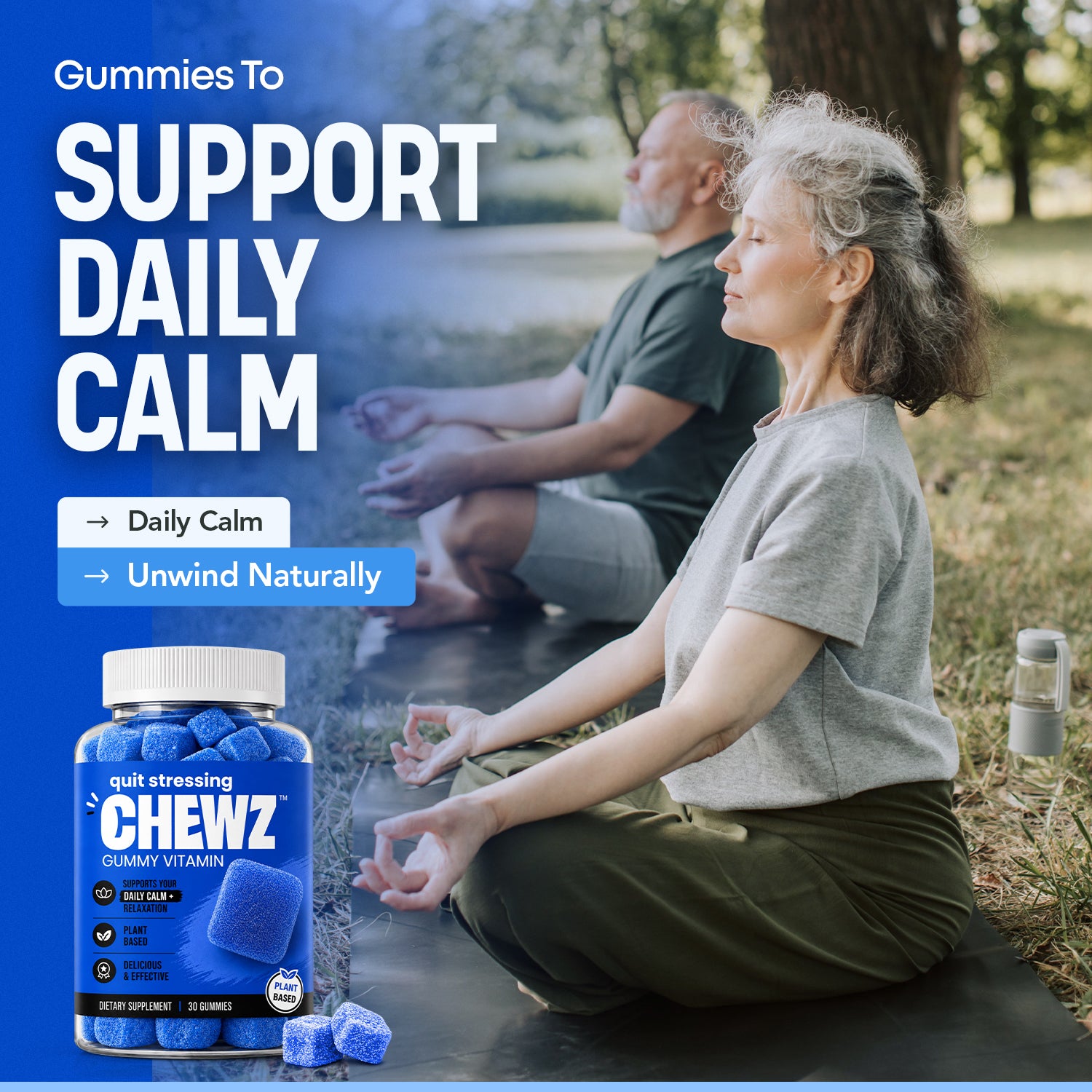 Calm & Stress Support Gummies — Ashwagandha, Magnesium | CHEWZ
