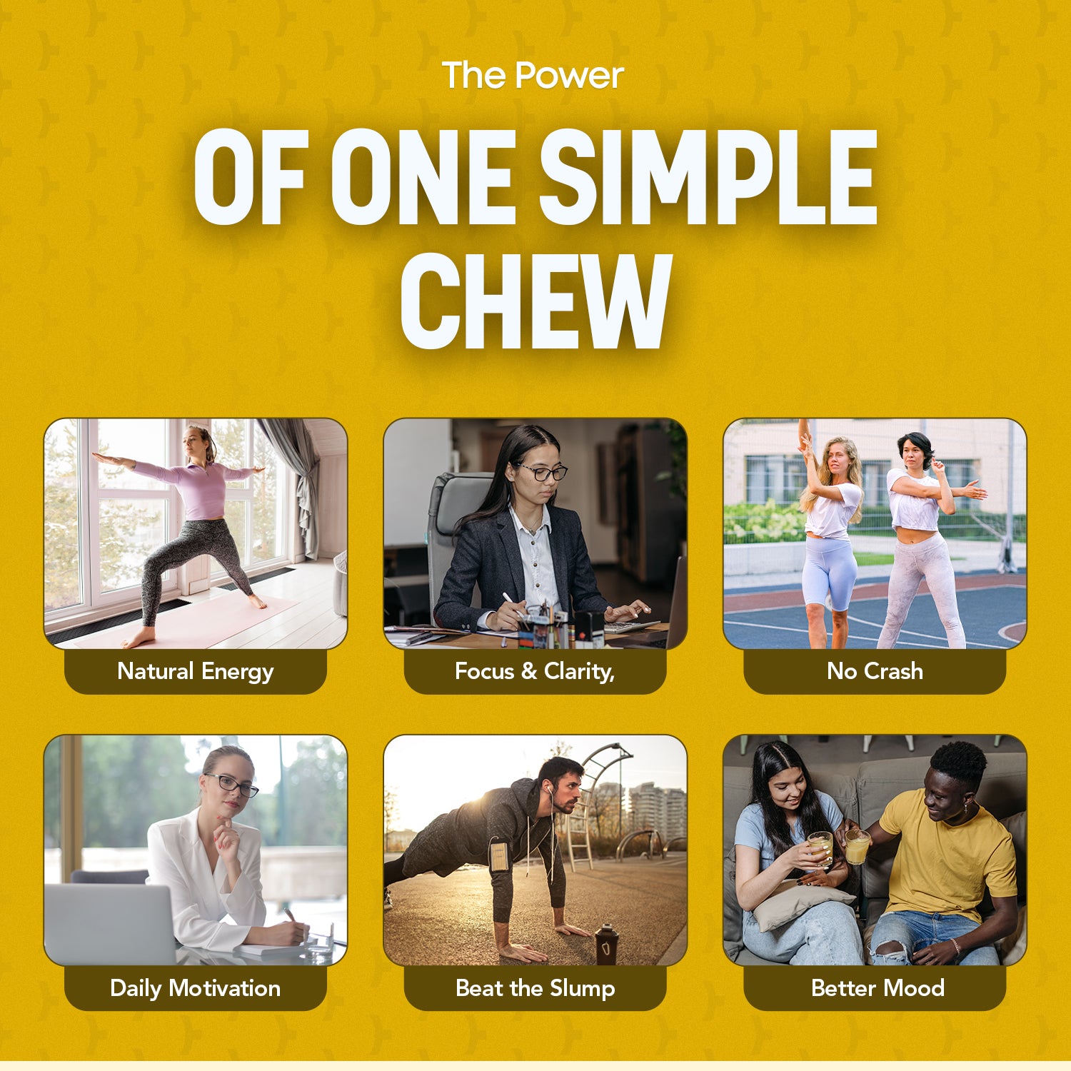 Daily Focus & Energy Gummies — American Ginseng, Vitamin B12 | CHEWZ