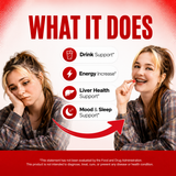 Quit Drinking Alcohol Support Gummies - Natural Craving Control & Liver Detox Supplement