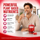 Quit Drinking Alcohol Support Gummies - Natural Craving Control & Liver Detox Supplement